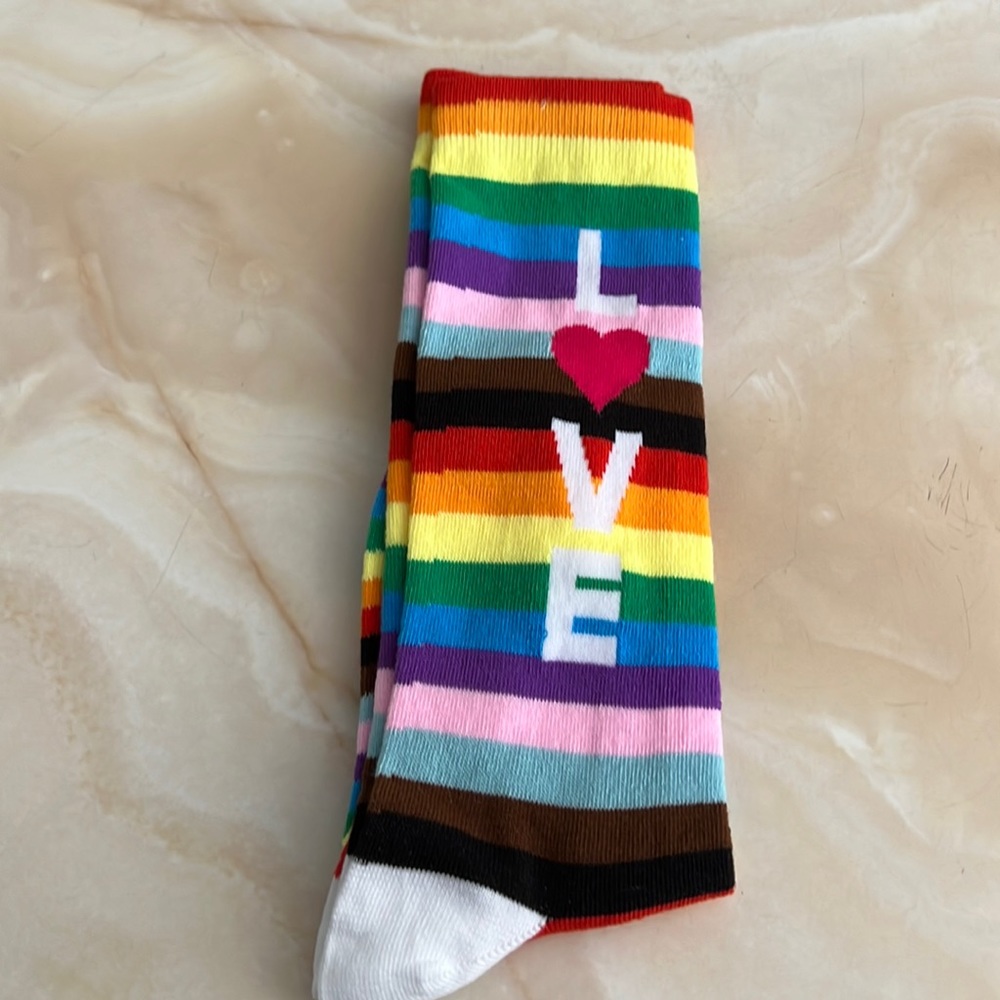 Nib LOVE pride socks